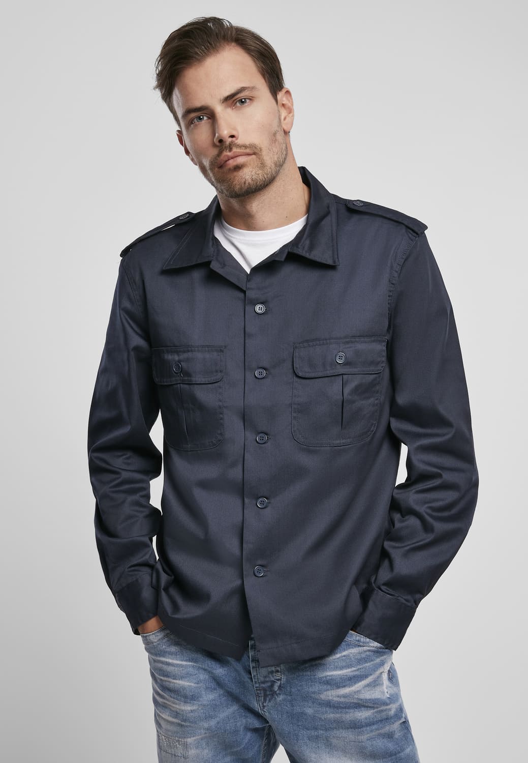 BD4102-00155-0060 Camicia US Brandit navy XXL