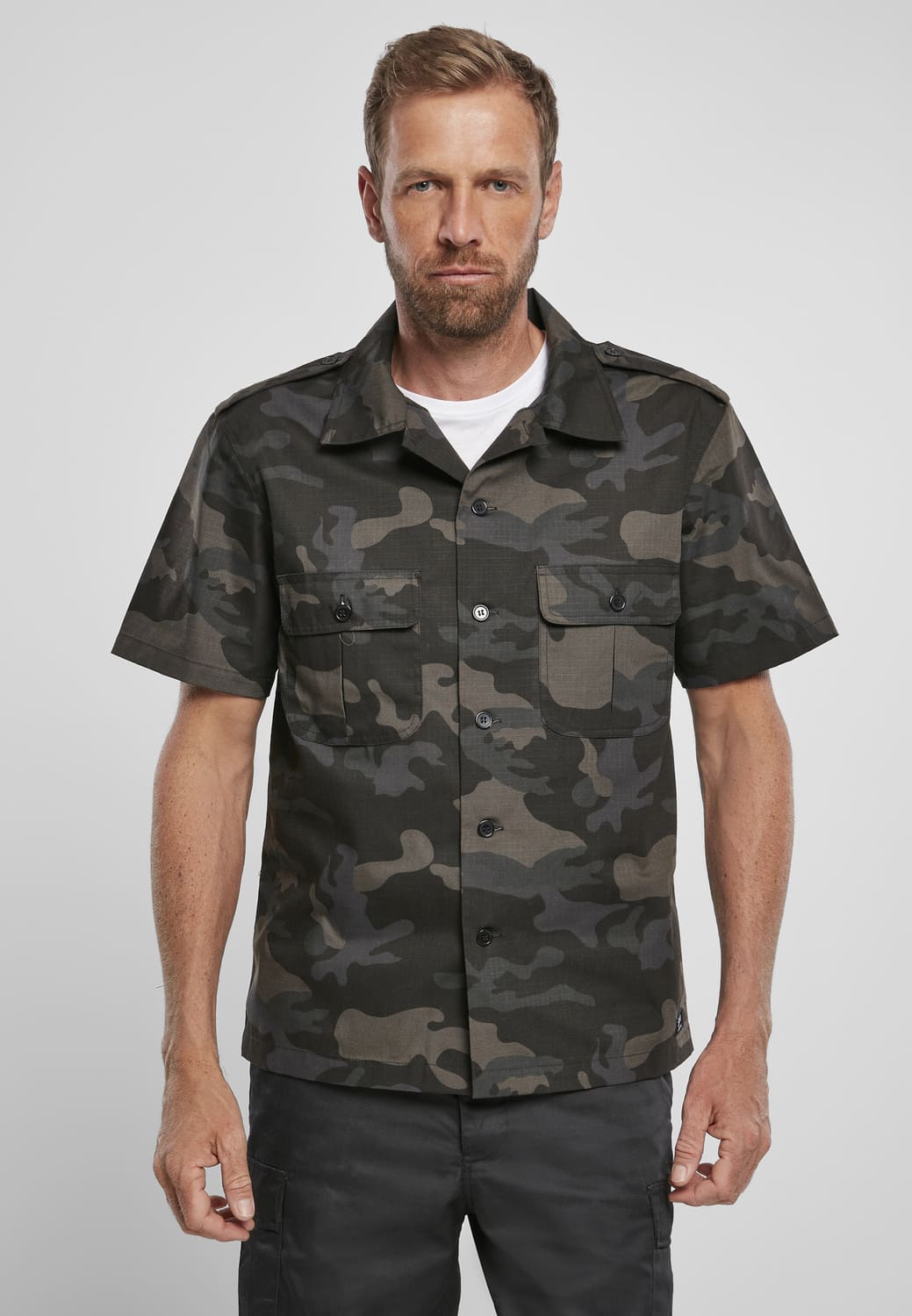 BD4103-00784-0231 Camicia manica corta US Ripstop Brandit dark camo 7XL