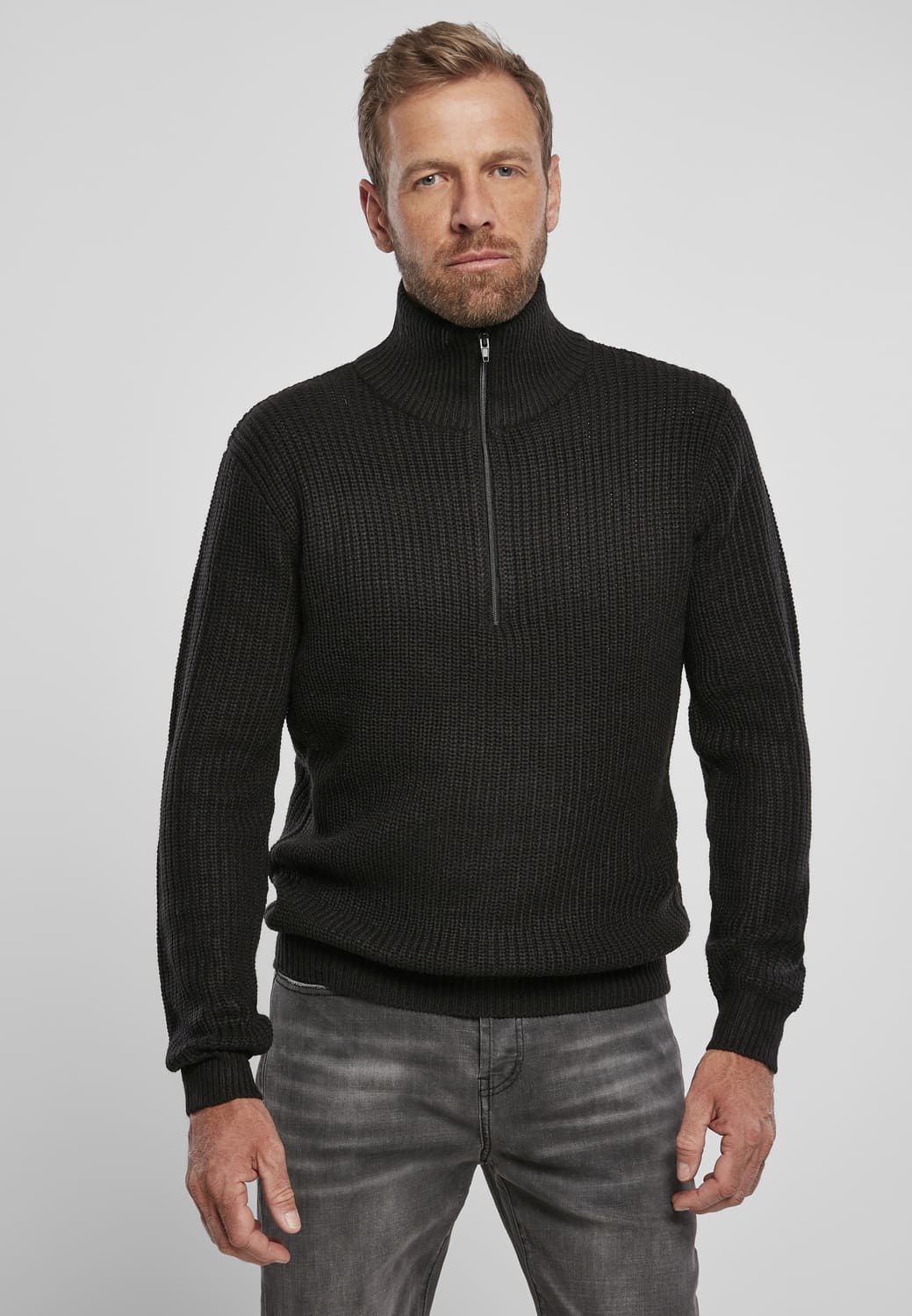 BD5019-00007-0060 Maglione marine troyer Brandit nero XXL