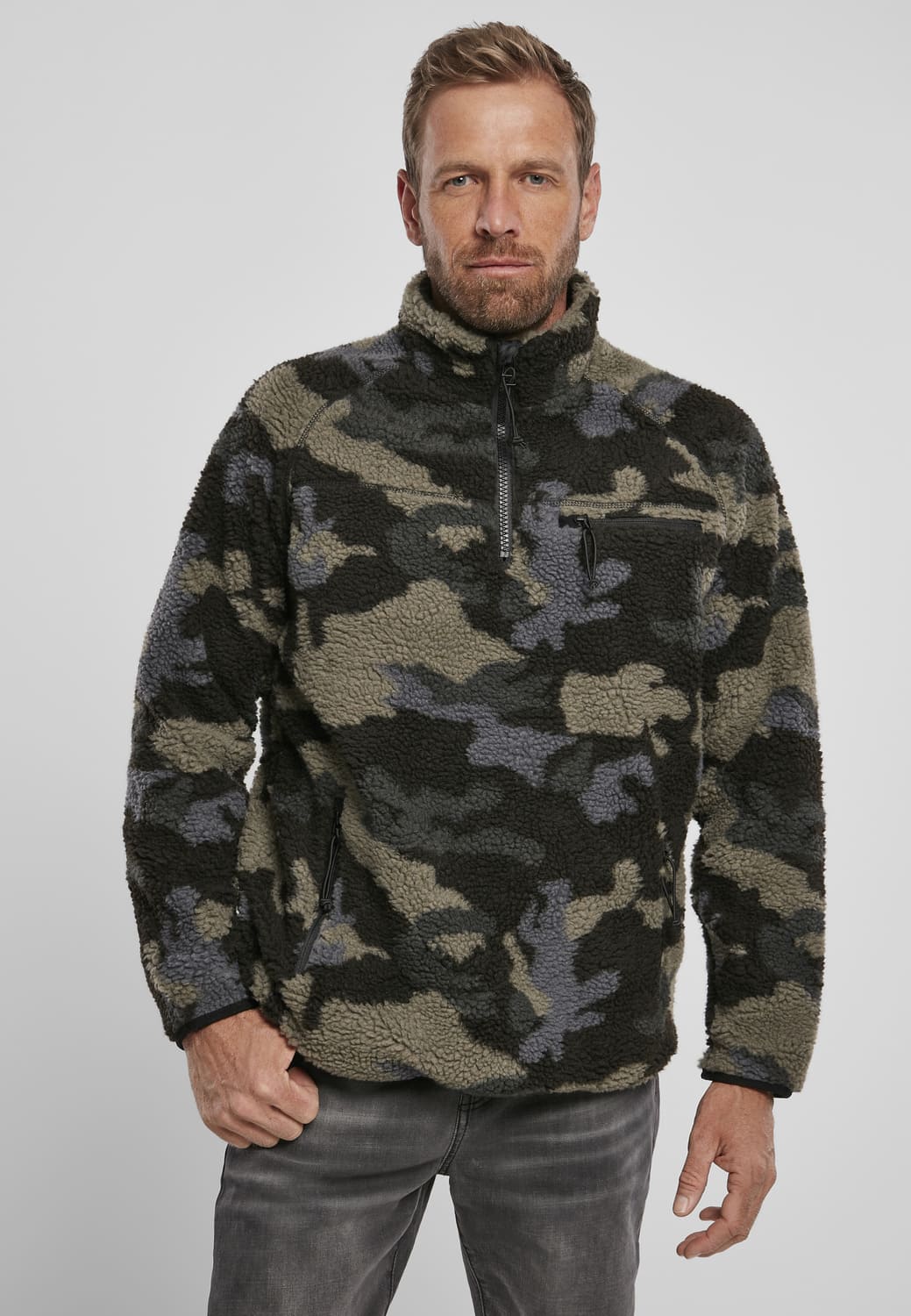 BD5022-00707-0060 Troyer Maglione Teddyfleece Brandit dark camo XXL