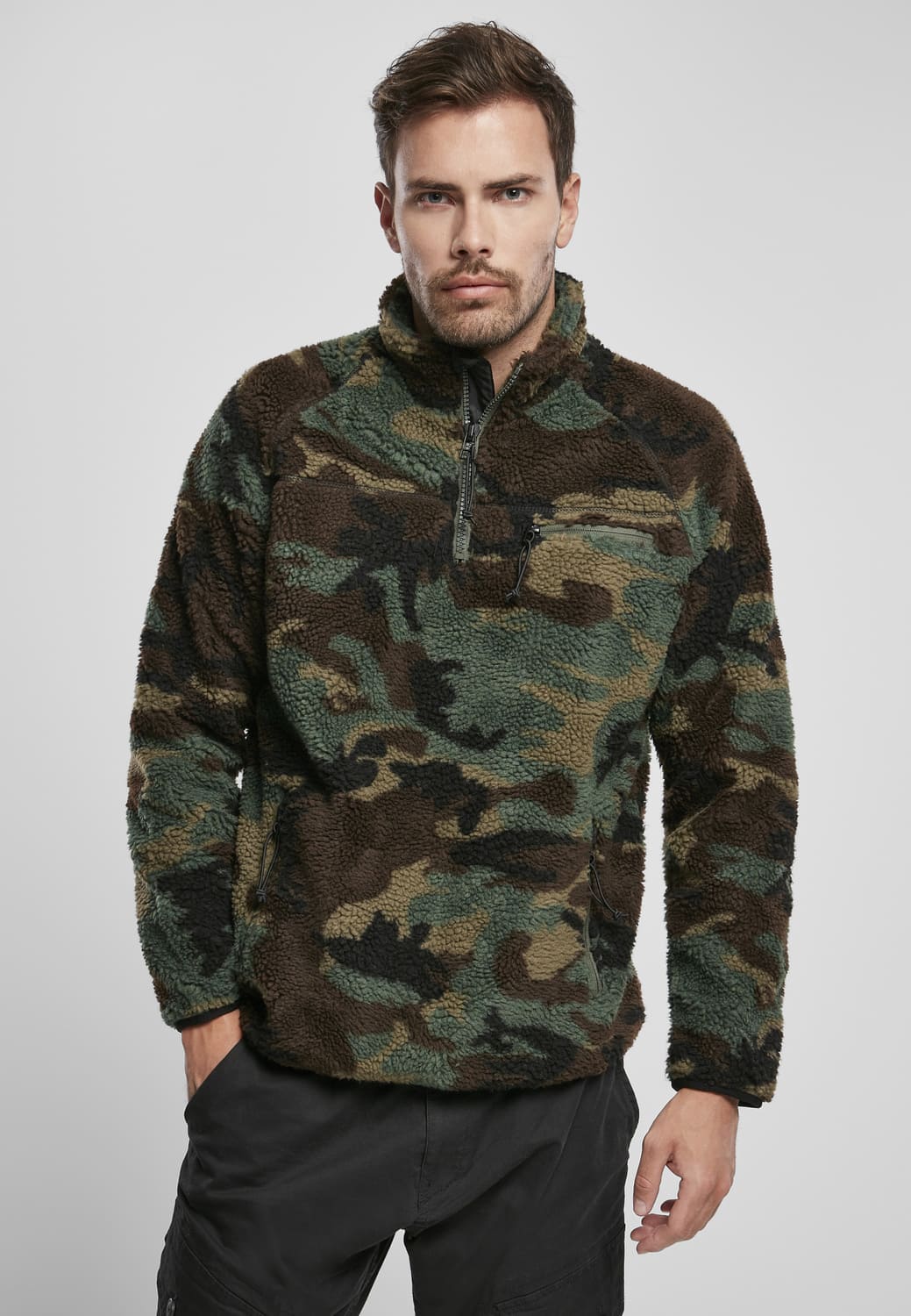 BD5022-00992-0060 Troyer Maglione Teddyfleece Brandit woodland XXL