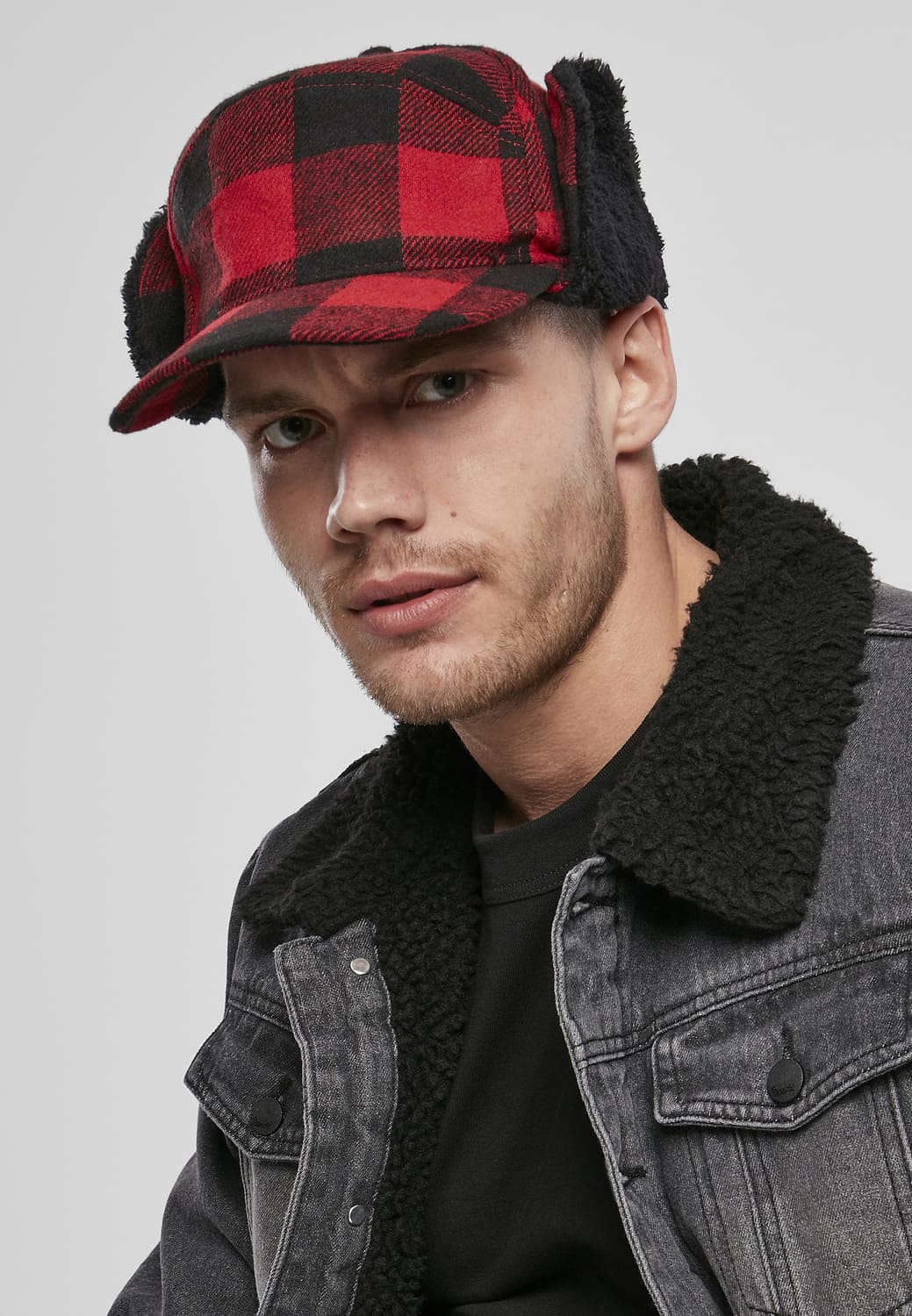 BD7010-00869-0050 Cappello lumberjack Brandit red/black one size