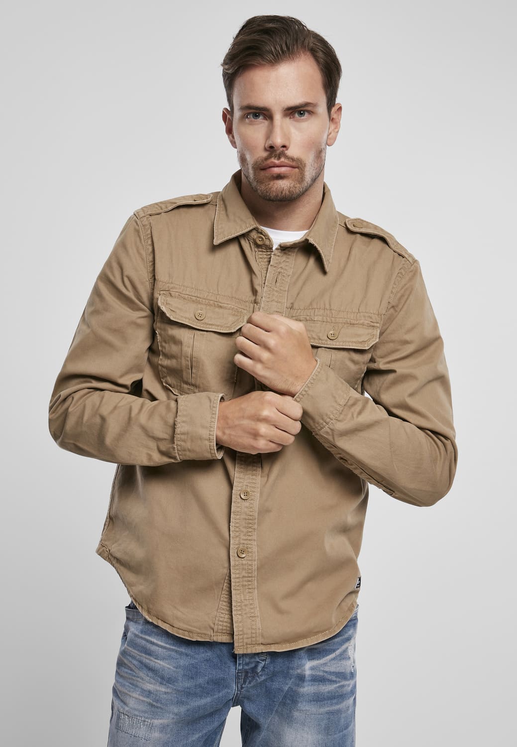 BD9373-00804-0231 Camicia Vintage Brandit camel 7XL