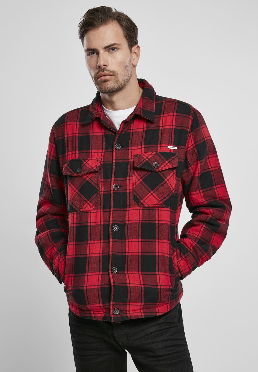 BD9478-00869-0231 Giacca lumberjack rosso/nero 7XL