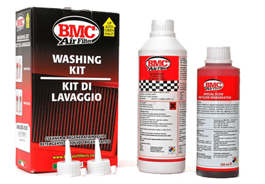 wa250-500 kit bmc pulizia filtri aria detergente lavaggio completo racing