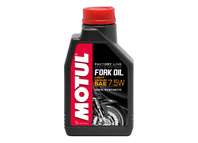 105926 1 liter motul fork oil factory line light/medium 7.5w fork oil