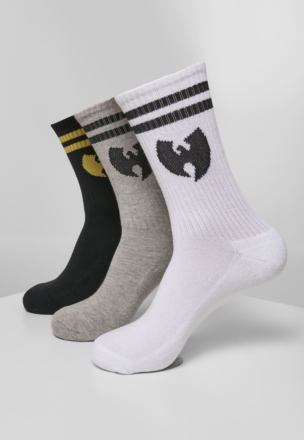 WU045-01576-0078 Calzini 3-Pack Wu-Wear bianco/grigio/nero 47-50