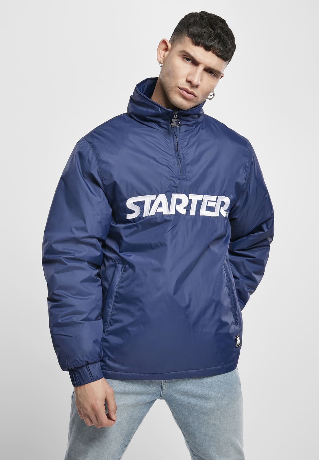 ST052-02782-0060 Giacca Logo Half Zip Starter blu notte XXL