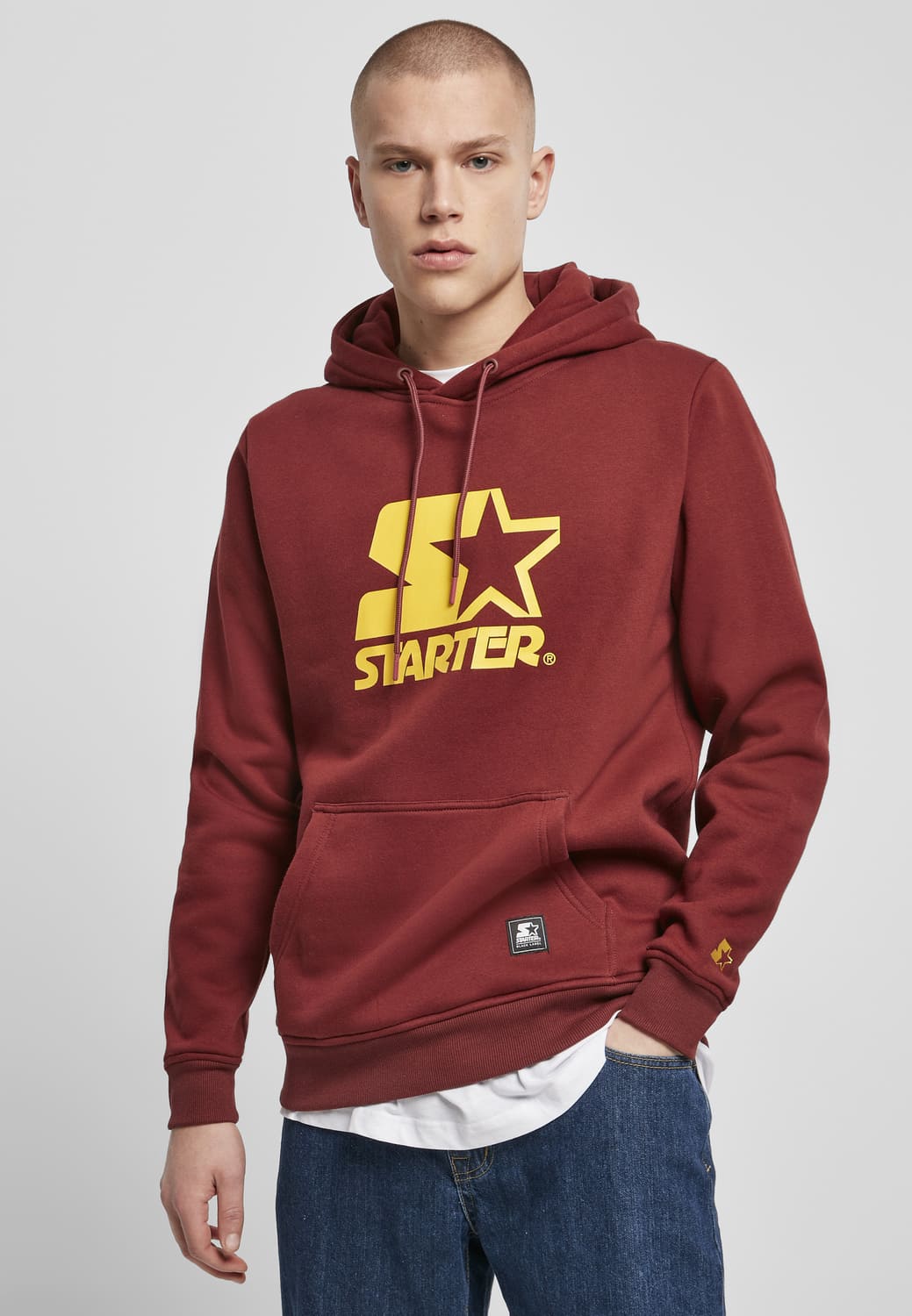 ST071-01157-0060 Hoody The Classic Logo Starter rosso marrone XXL