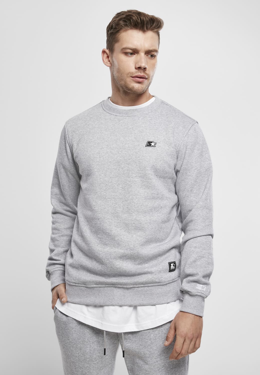 ST085-00431-0060 Essential Starter Crewneck Sweater Light Grey XXL