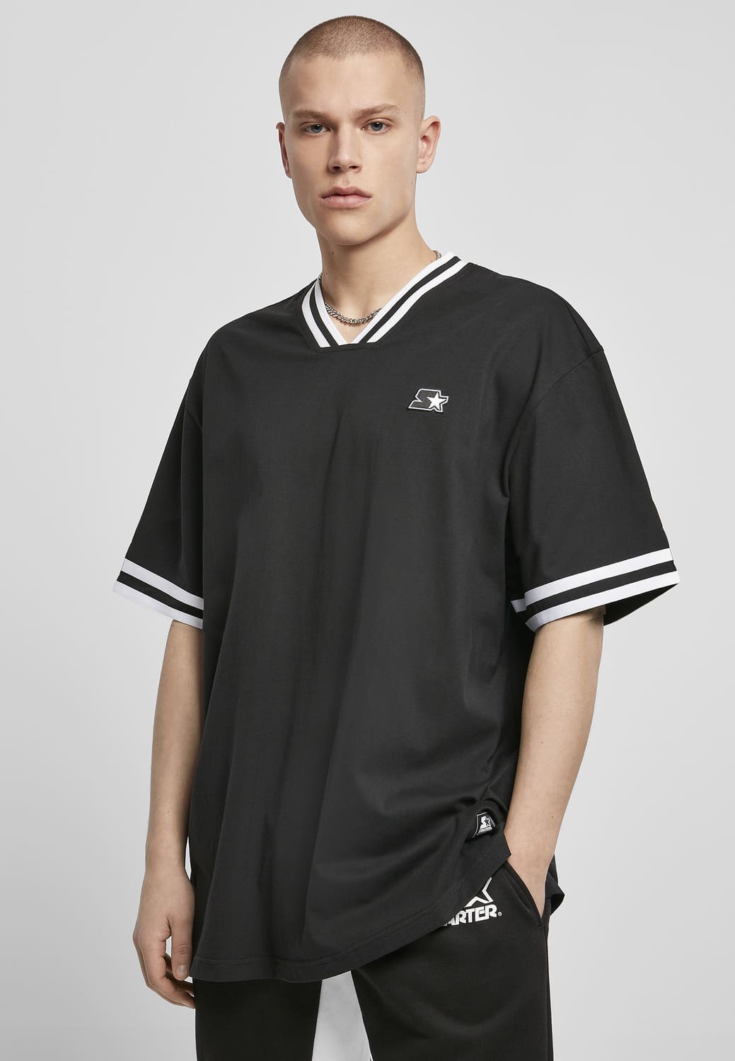 ST136-00007-0060 T-shirt srosso marrone Basic Starter nero XXL
