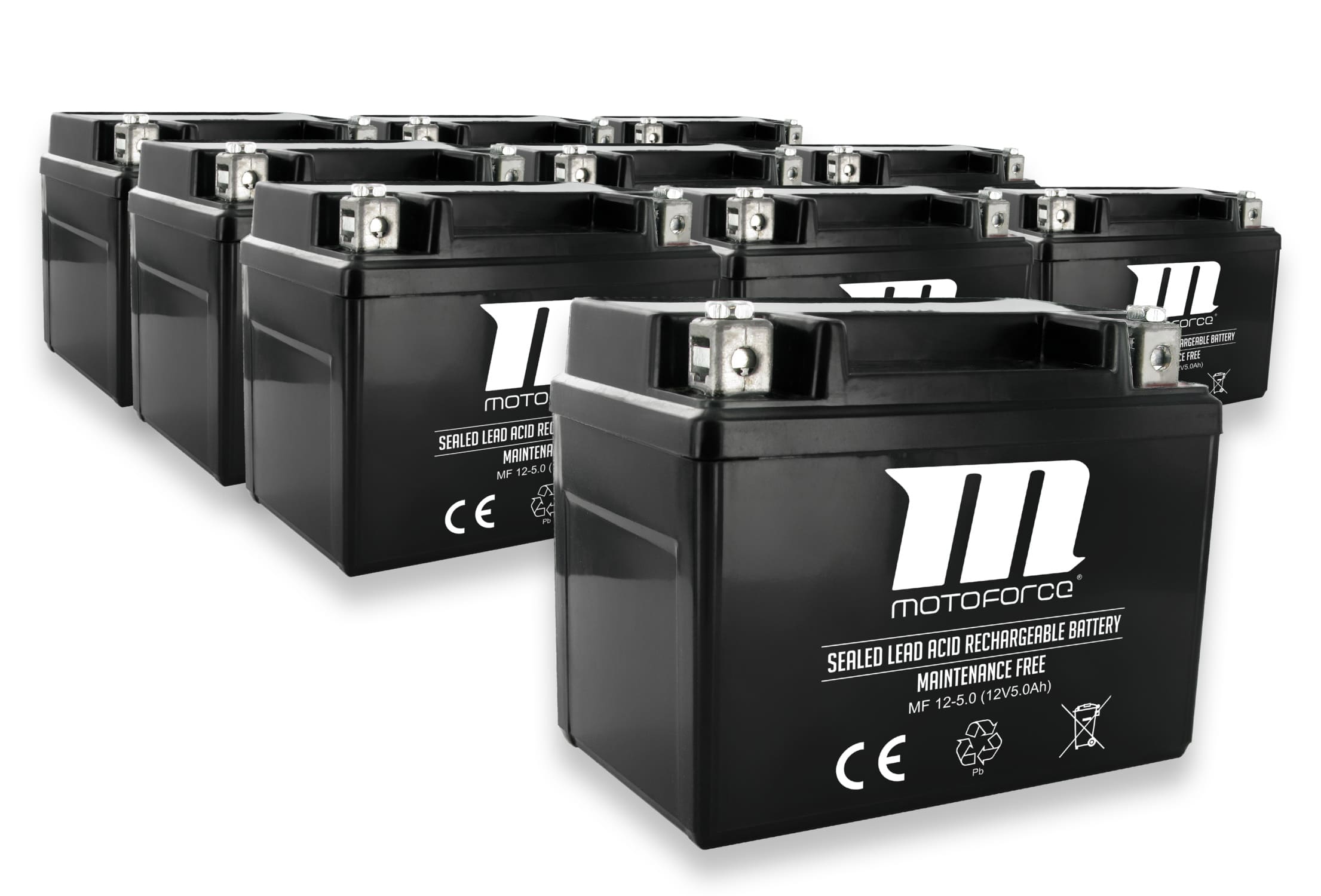 MF01.001/PACK Batteriapack 12V 5Ah +25% Gel senza manutenzione - pronto per l'installazione (Händlerangebot 1 Karton = 10 Stück), COD: MF01.001/PACK