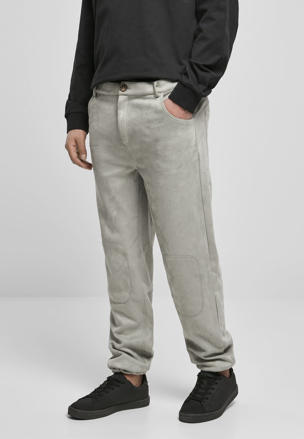 SP144-02946-0012 Pantaloni Poly Suede Southpole light asphalt 36