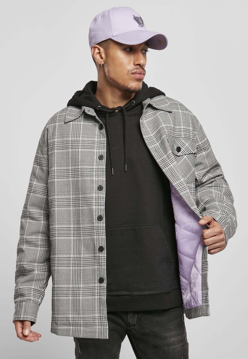 CS2732-00826-0060 Giacca a camicia Plaid Out Quilted Cayler & Sons nero/bianco XXL