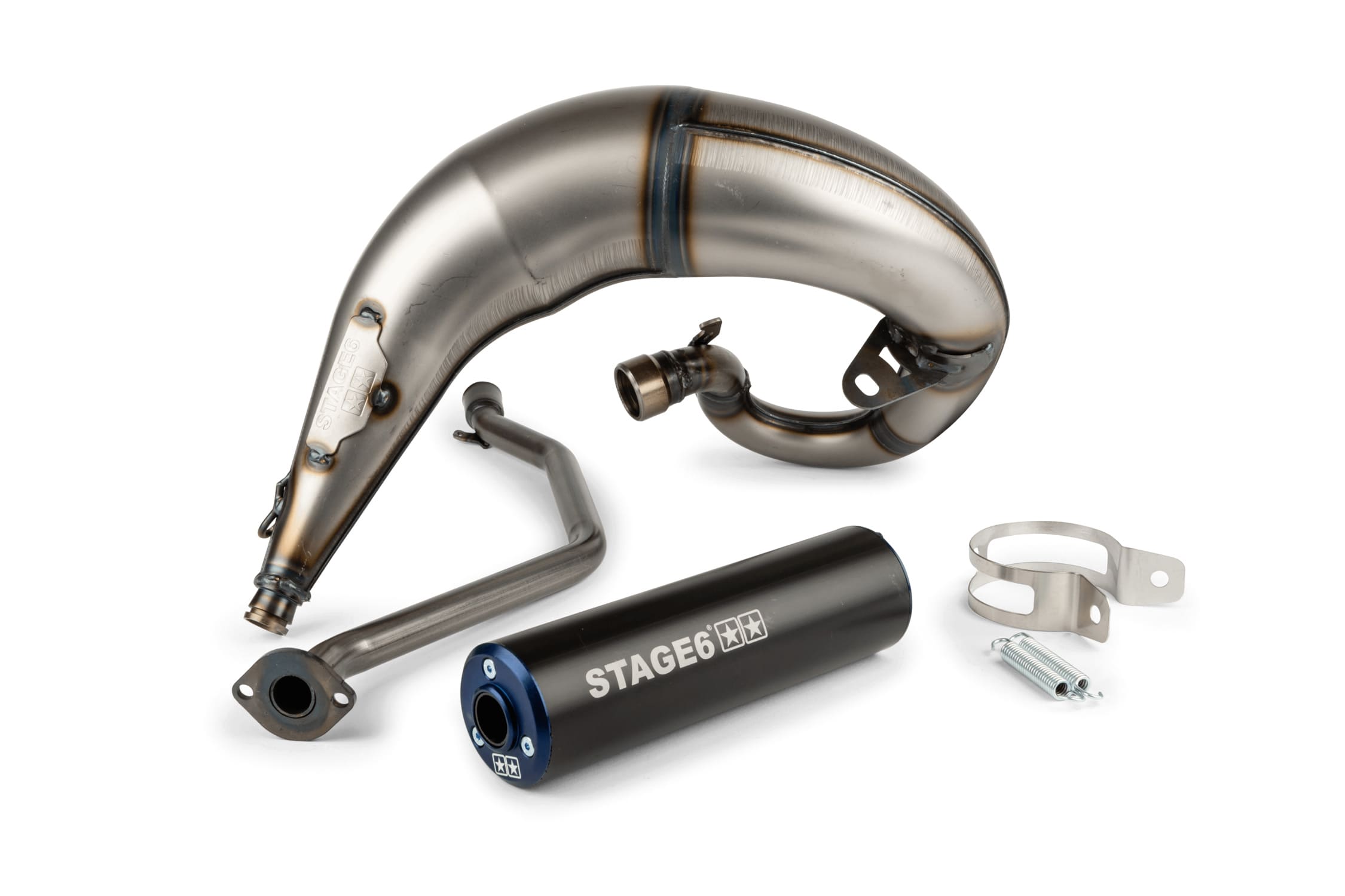 S6-9118835/BL Marmitta Stage6 Streetrace montaggio alto CNC blu / nero Beta RR 2012 / HM / Vent, COD: S6-9118835/BL
