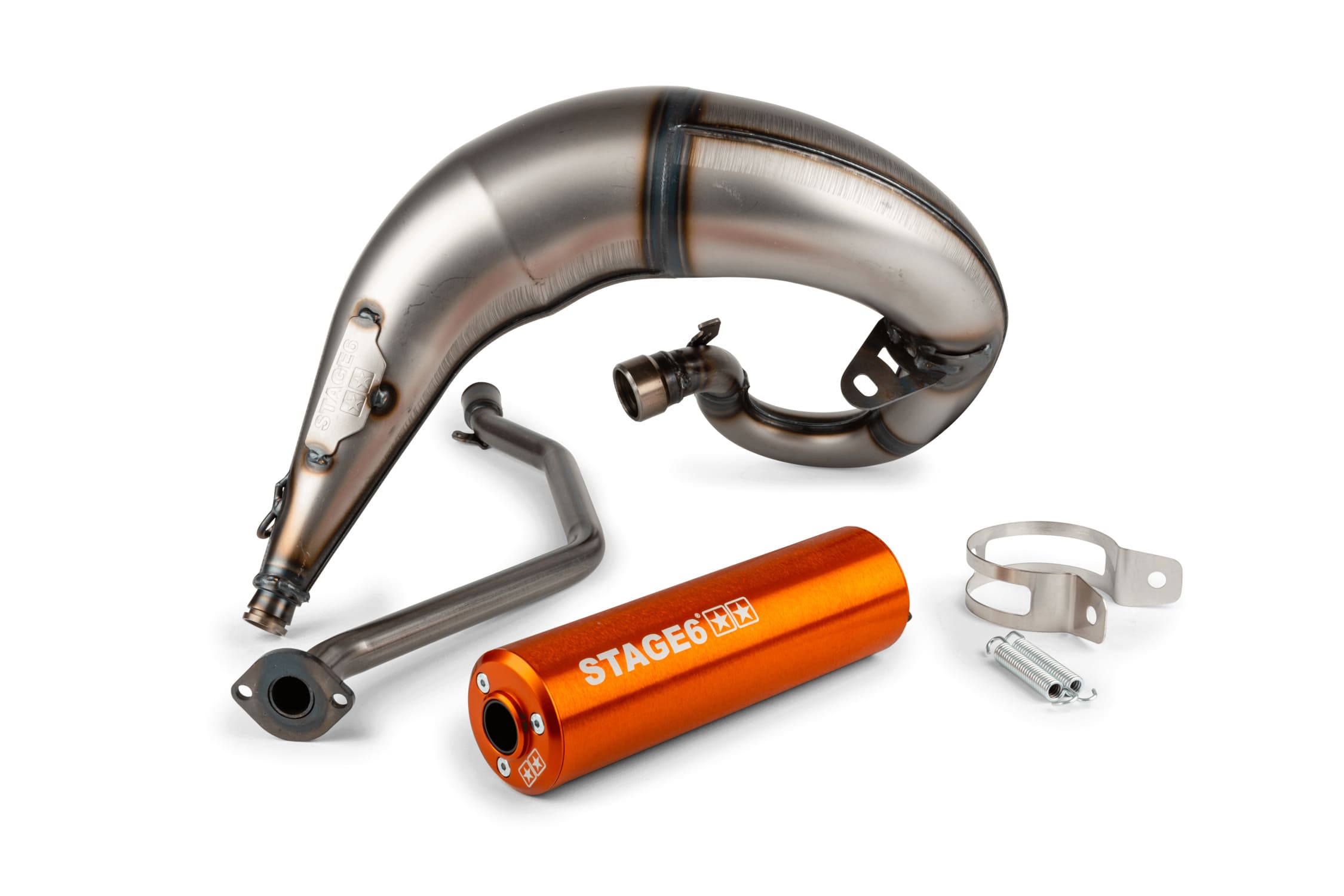 S6-9118835/OR Marmitta Stage6 Streetrace montaggio alto CNC arancione Beta RR 2012 / HM / Vent, COD: S6-9118835/OR