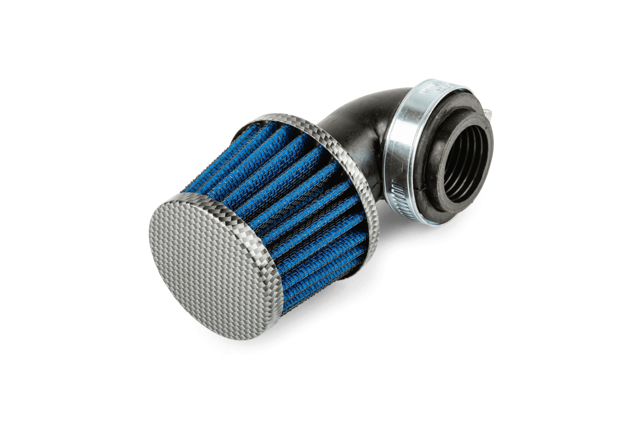 STR-346.84/CA Filtro Aria conico KN inclinato 90 D.28-35mm carbone, COD: STR-346.84/CA