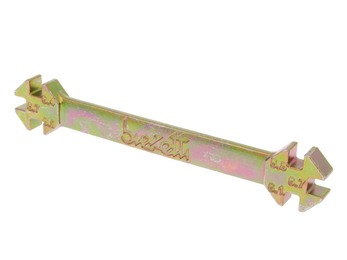 WB-30677 Chiave tiraraggi Buzzetti 6 taglie 5,65-5,75-6,0-6,35-6,65-6,85mm
