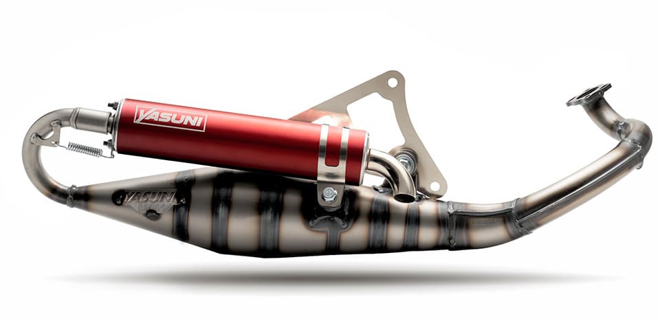 YAS317-4R Marmitta Yasuni Carrera 10 Rosso Peugeot orizzontale, COD: YAS317-4R