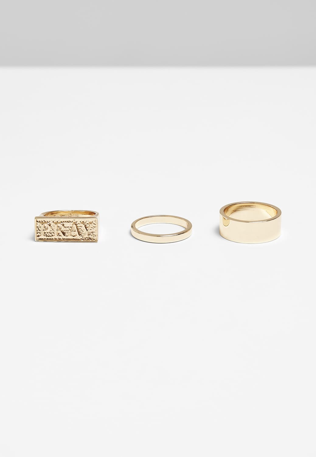 MT2126-00109-0053 Set anelli Pray oro S/M