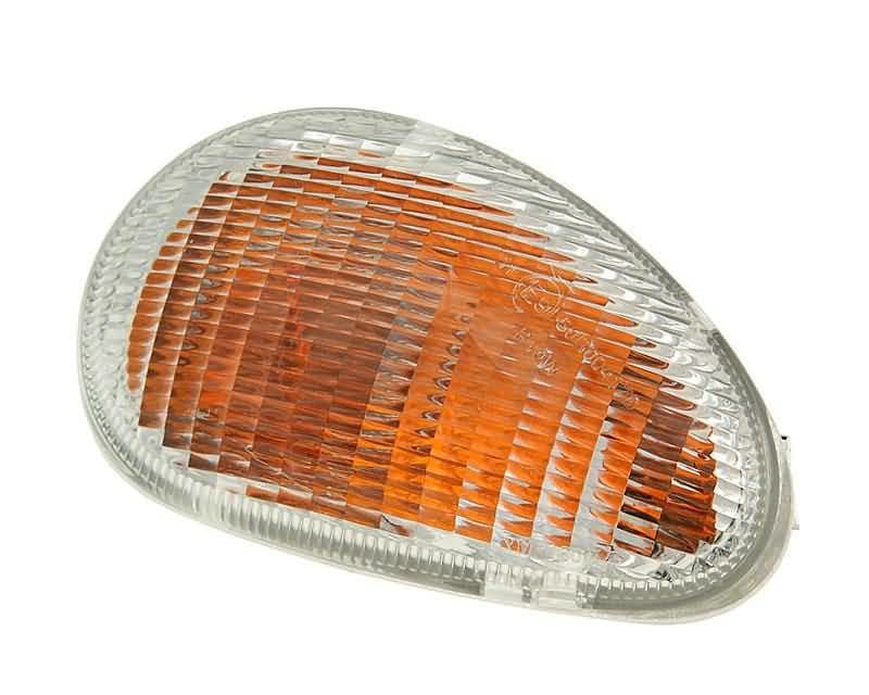 L-SA7326 Frecce Vespa ET2/ET4, anteriore destra, trasparente, con Lampadina omologato CE, COD: L-SA7326