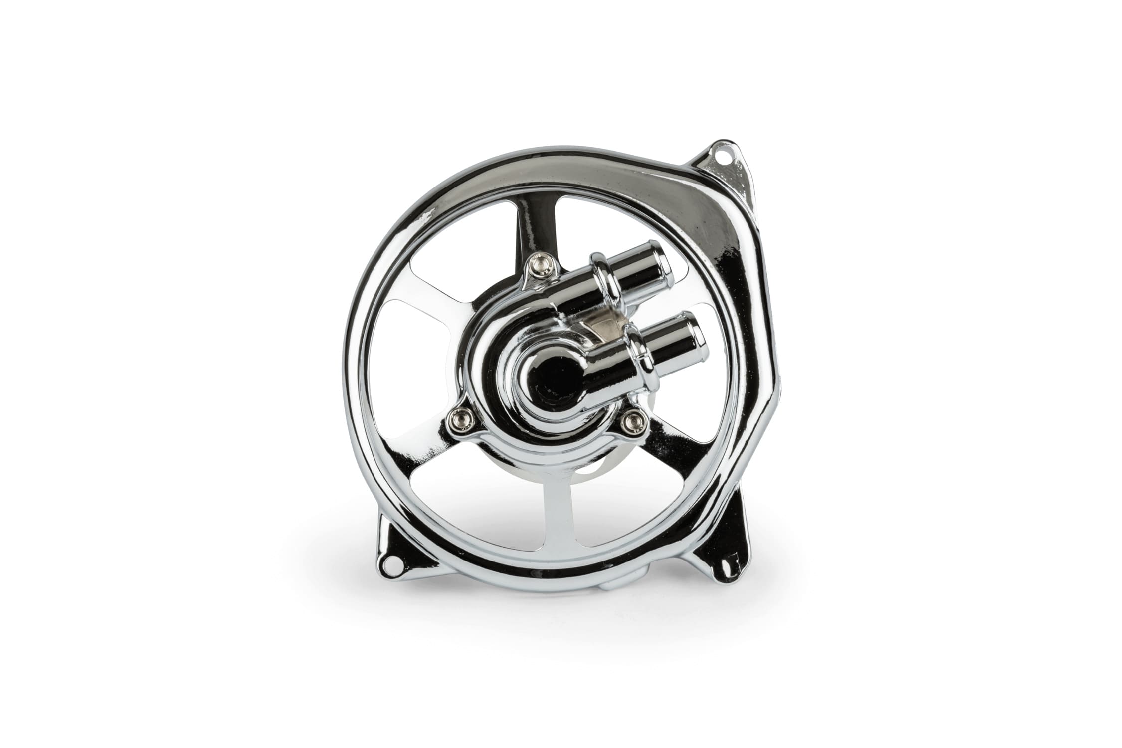 STR-500.51/CR Coperchio Pompa Acqua STR8 EXTREME CUT, Minarelli LC, incl. Cuscinetti, cromato, COD: STR-500.51/CR