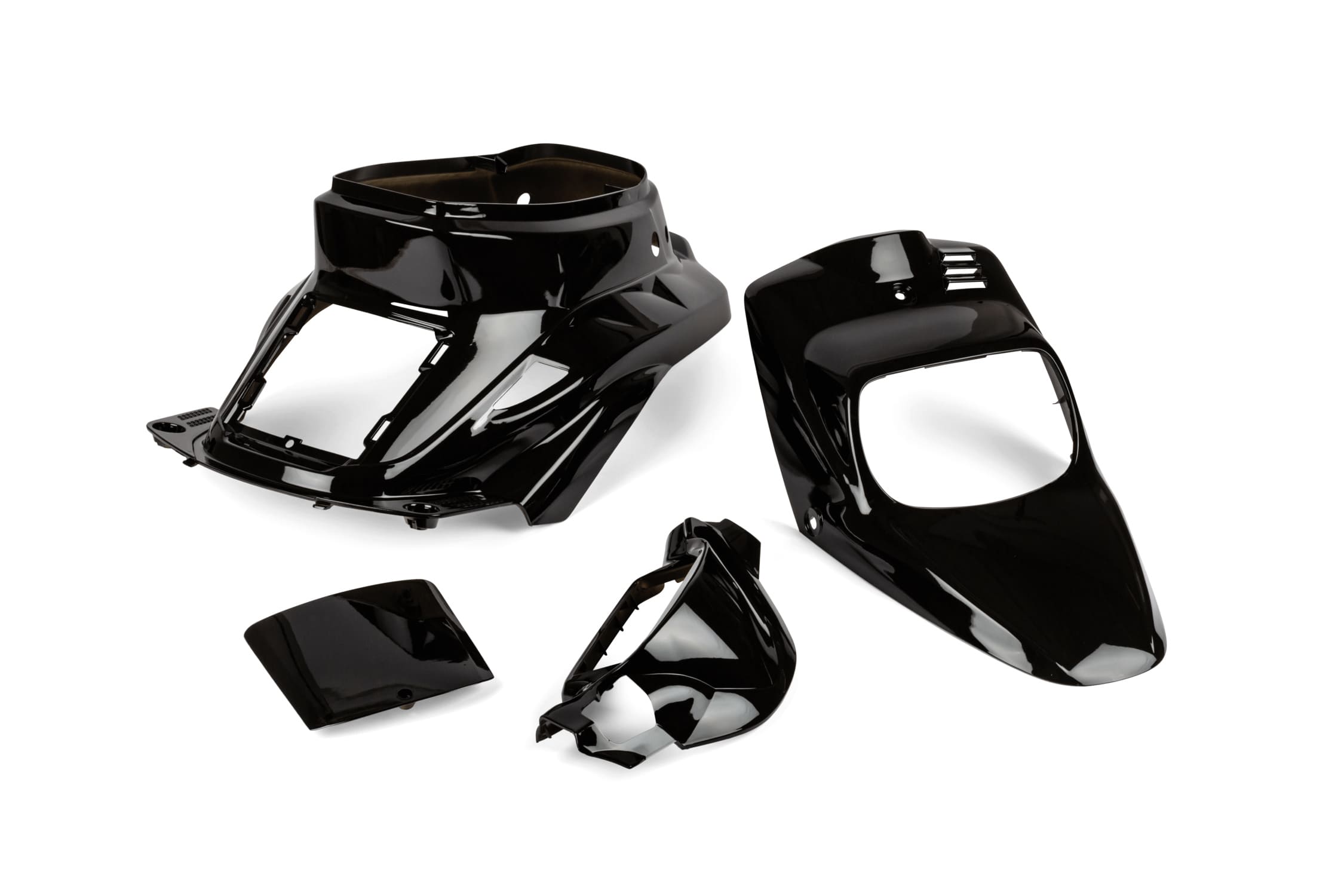 str-990/bk set carene str8 4 pezzi booster bws colore nero, COD: STR-990/BK