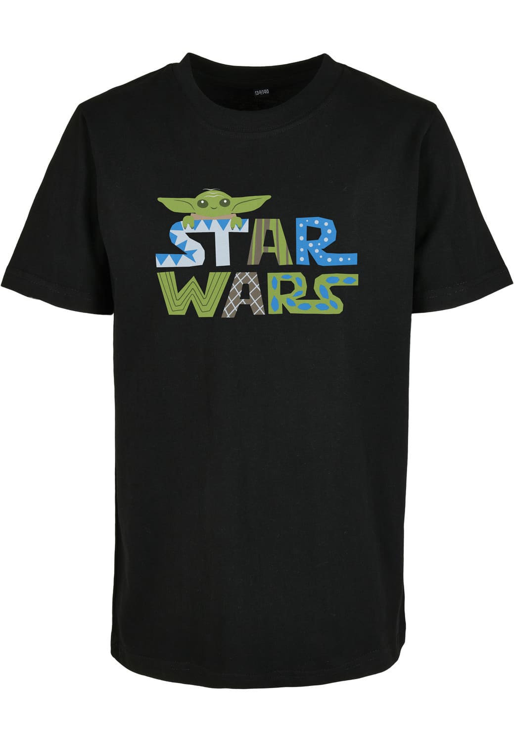 MTK143-00007-0137 T-shirt Star Wars Colorful Logo bambini nero 158/164