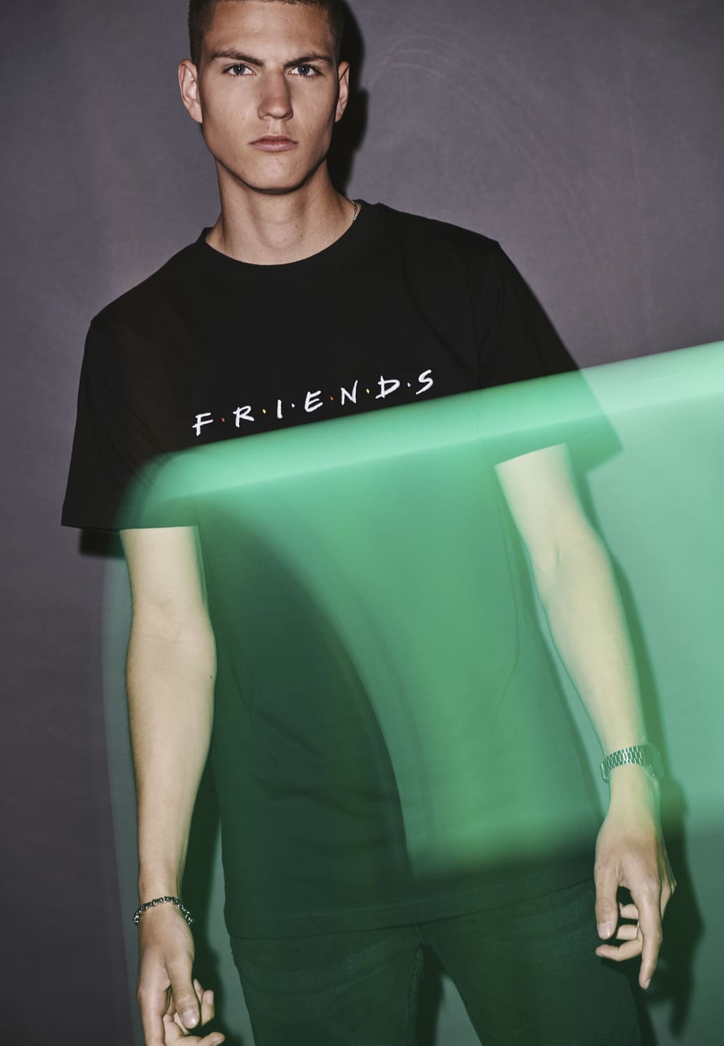 MC350-00007-0060 T-shirt Friends Logo nero XXL