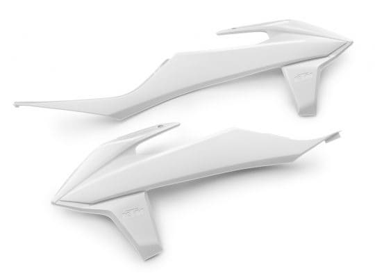 POL-8585300003 Carene laterale anteriore Polisport bianco KTM EXC / EXC-F SX / SX-F, COD: POL-8585300003