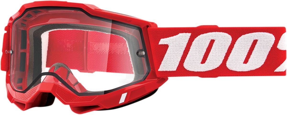 HDP26012846 100% Accuri 2 ENDURO cross mask transparent red