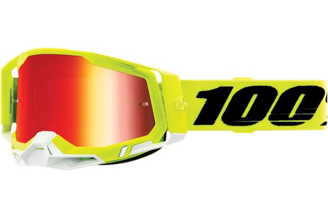 HDP26012905 Maschera cross 100% Racecraft 2 giallo specchio rosso, COD: HDP26012905