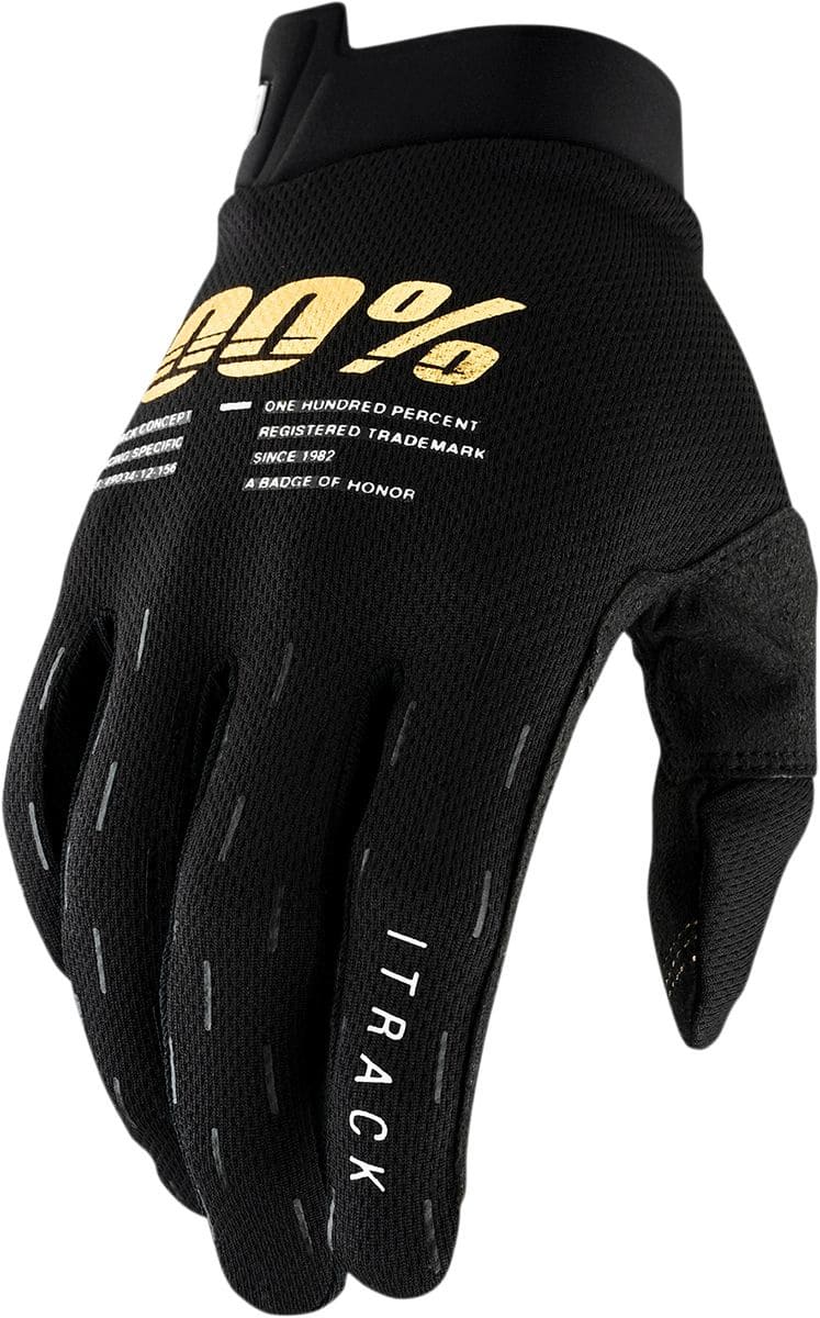 HDP33321583 100% Kids iTRACK Gloves Black XL