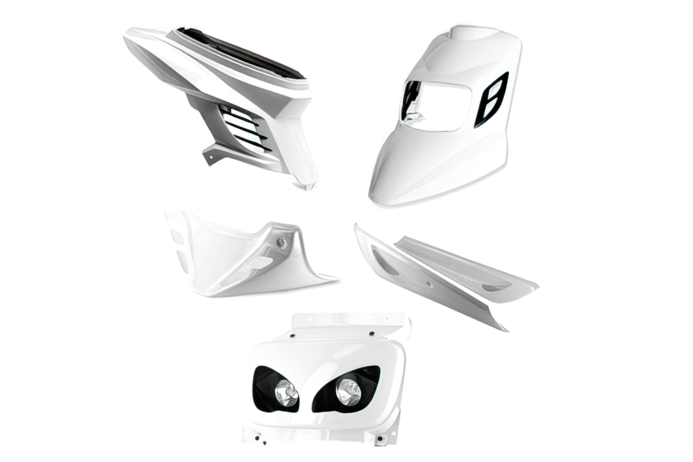 L-BCD6901 Kit carena 8 pezzi BCD RX bianco Yamaha BWs dopo 2004, COD: L-BCD6901