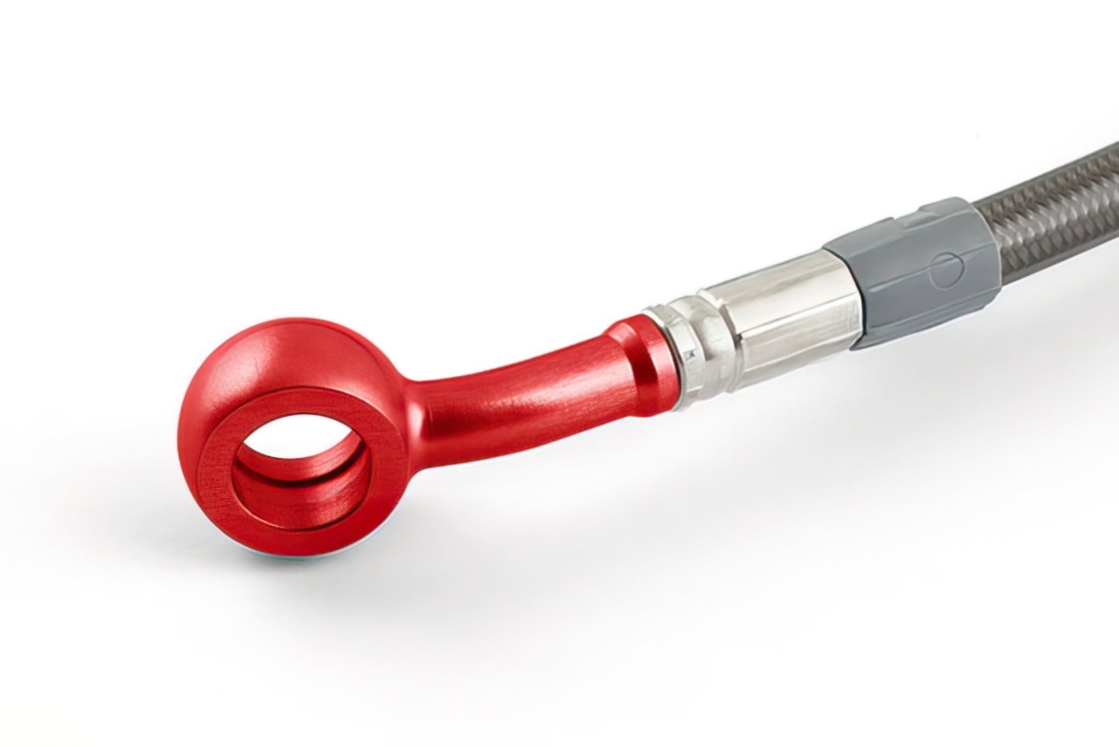 MO-3513124/24 Tubo Freno anteriore carbonio / Raccordo rosso Motacc MBK Nitro / Aerox