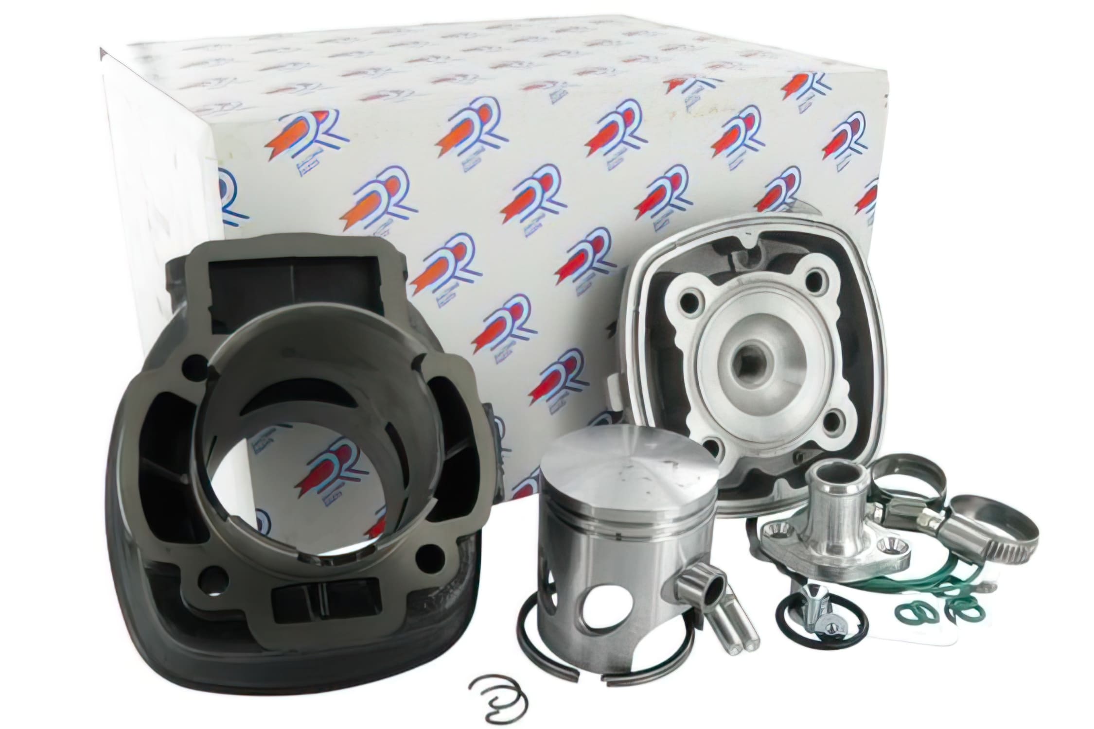DR-KT00097 Gruppo Termico DR Evolution 70cc con connettore acqua Piaggio NRG / Runner, COD: DR-KT00097