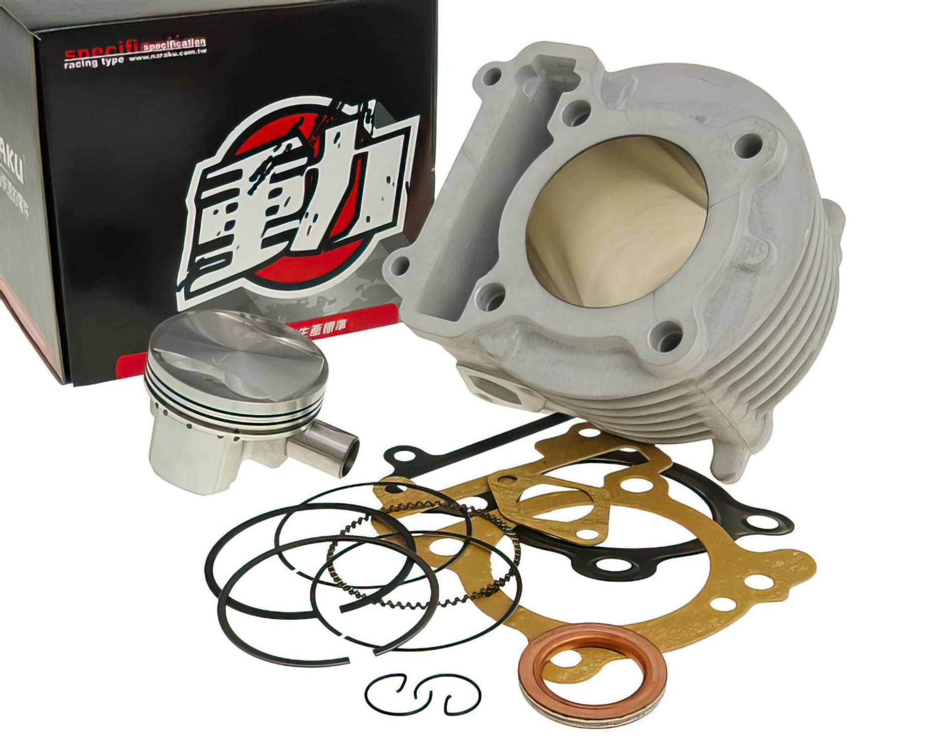 NK600.50FC Gruppo Termico Naraku 155ccm alluminio, Yamaha Cygnus / BWs 5ML 4V