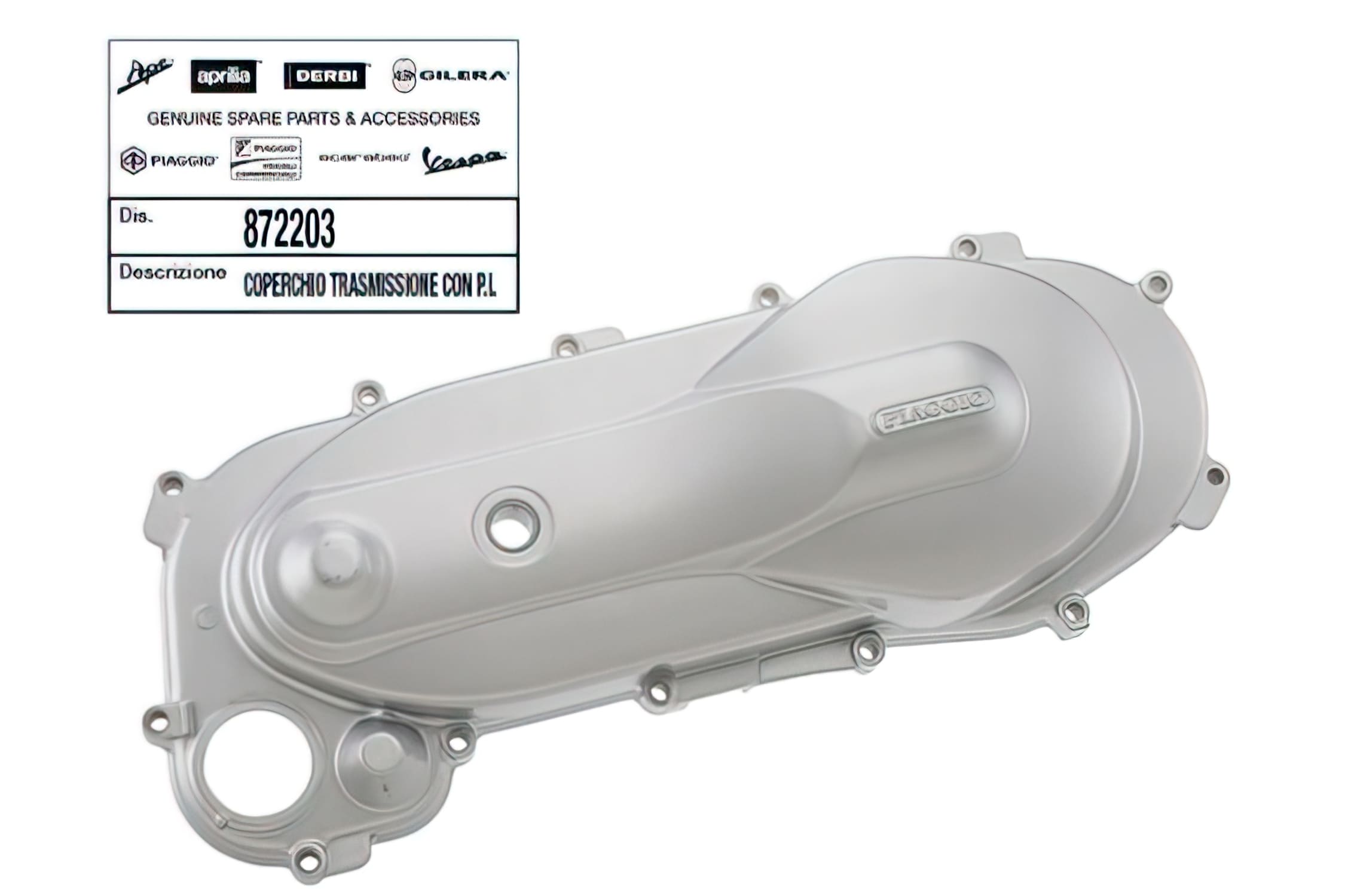 OE-PIA872203 Coperchio Carter - ricambio originale Piaggio Zip AC (2009 - 2013), COD: OE-PIA872203