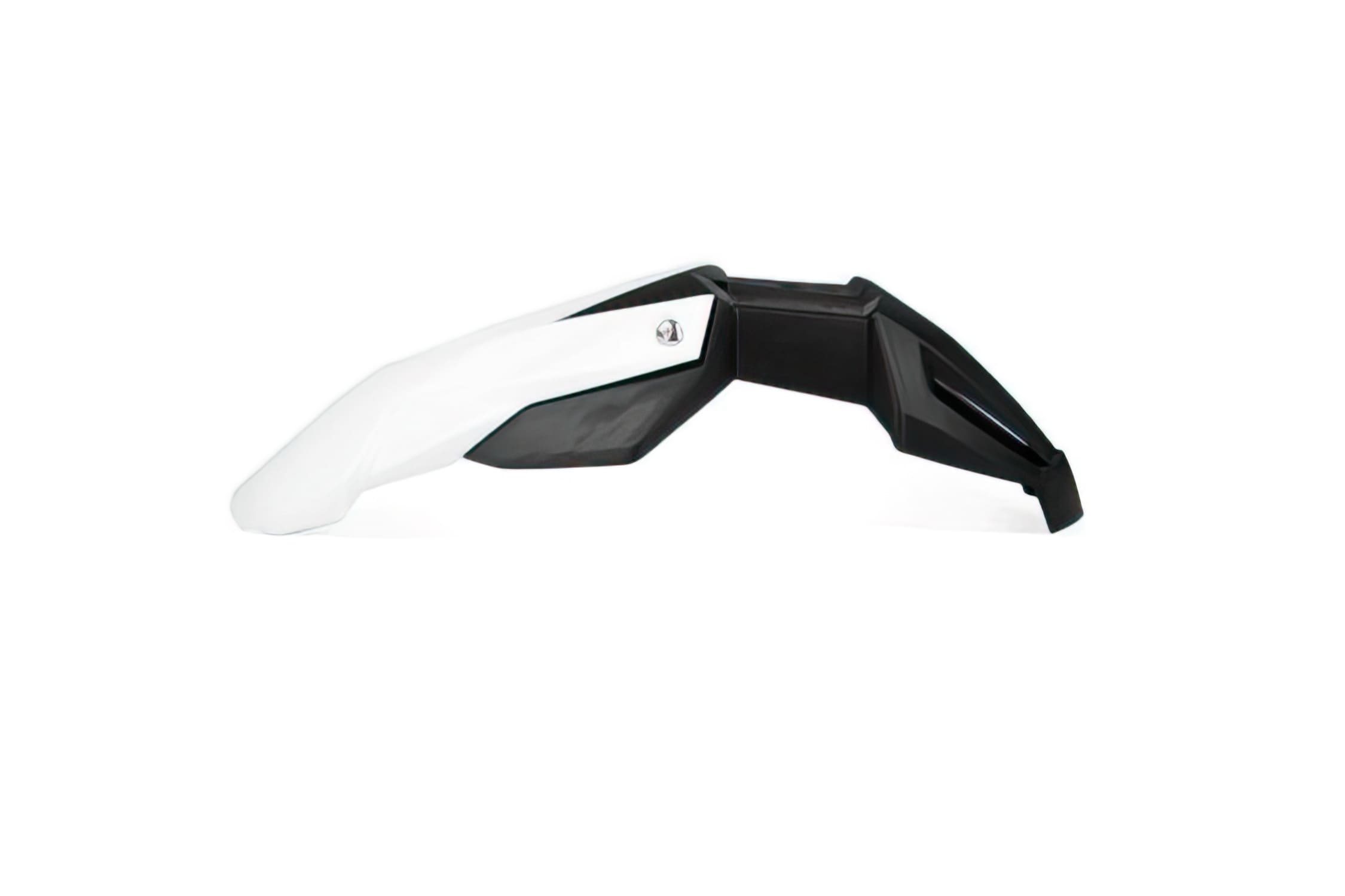 A380360A Universal NoEnd Supermoto Front Mudguard Black/White