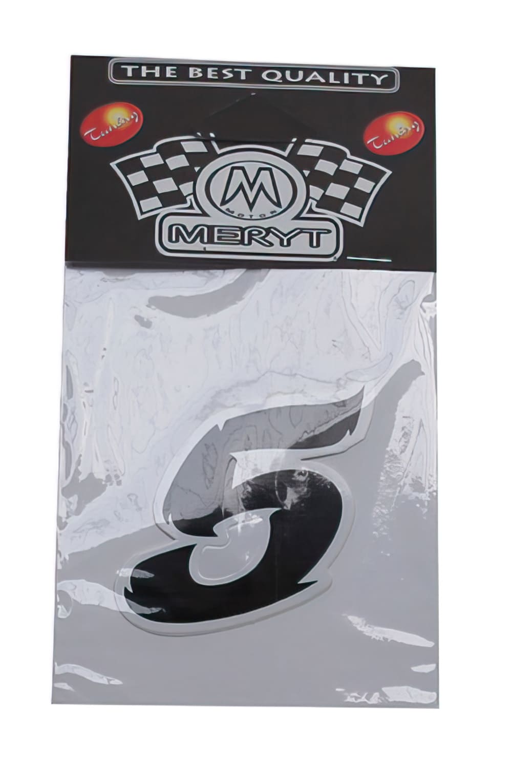 STICK-1293 Adesivo Nummero 5, nero (h. 5.5 cm), COD: STICK-1293