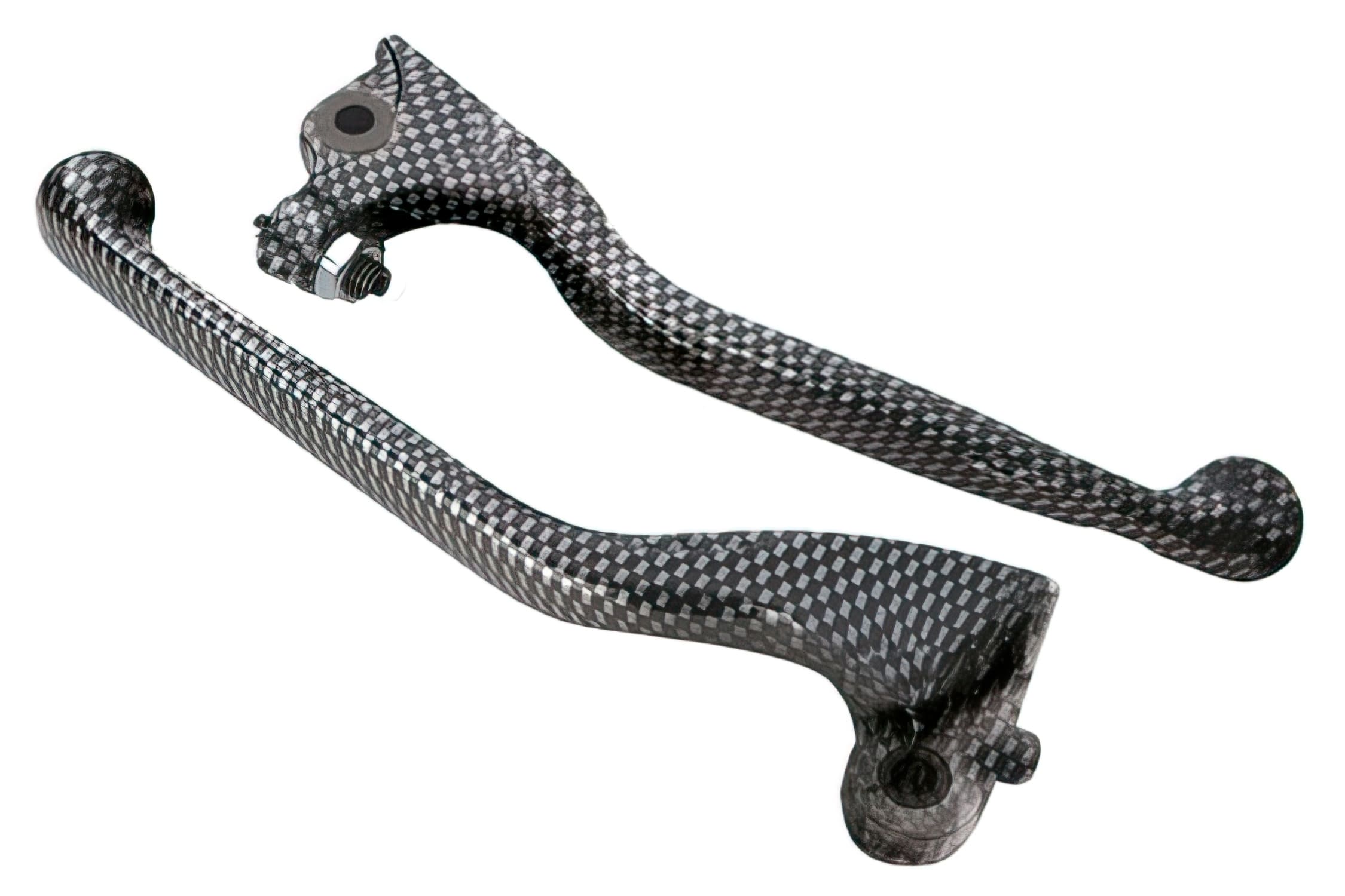 CGN451890 Brake Levers (x2), carbon look, Derbi Senda