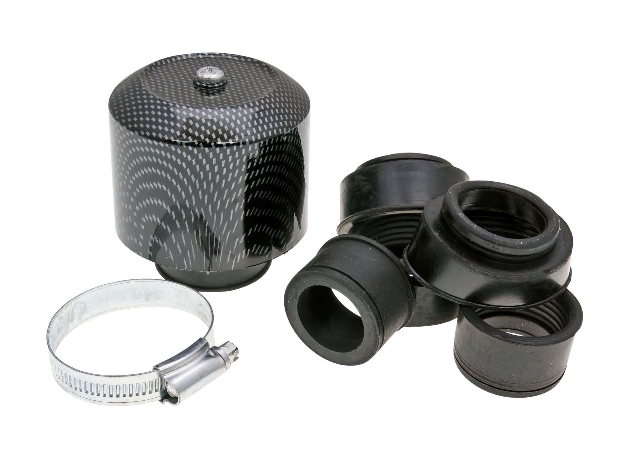 IP18909 Filtro Aria Powerfilter coperchio in alluminio 28-44mm Look Carbonio, COD: IP18909