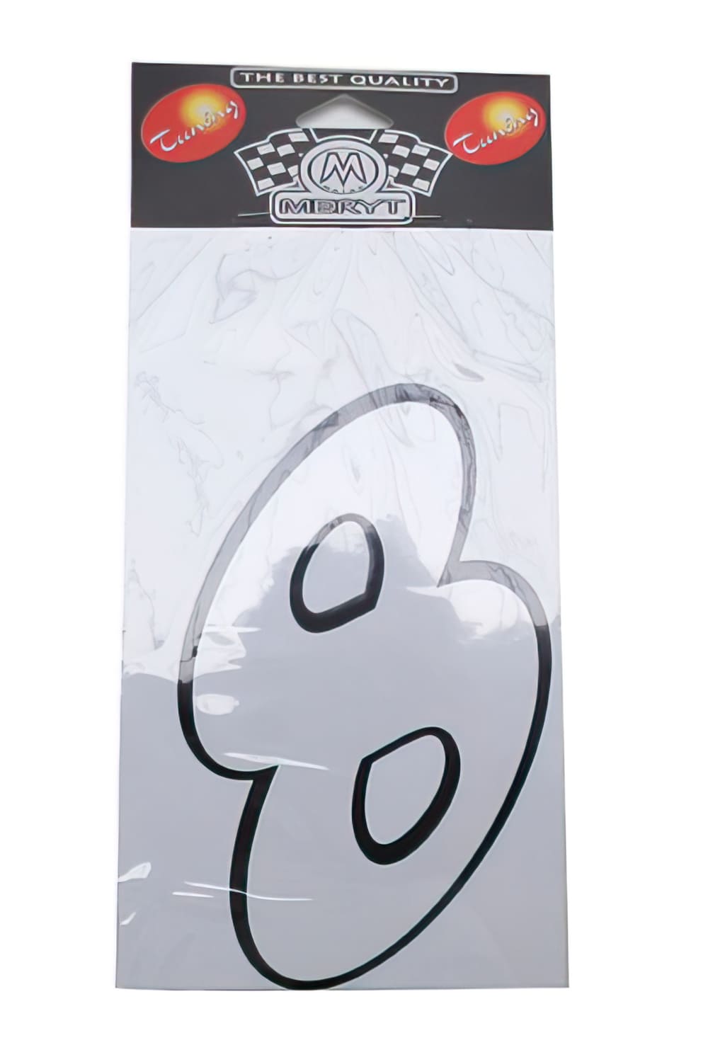 STICK-1306 Adesivo Nummero “8” bianco (h. 13 cm), COD: STICK-1306