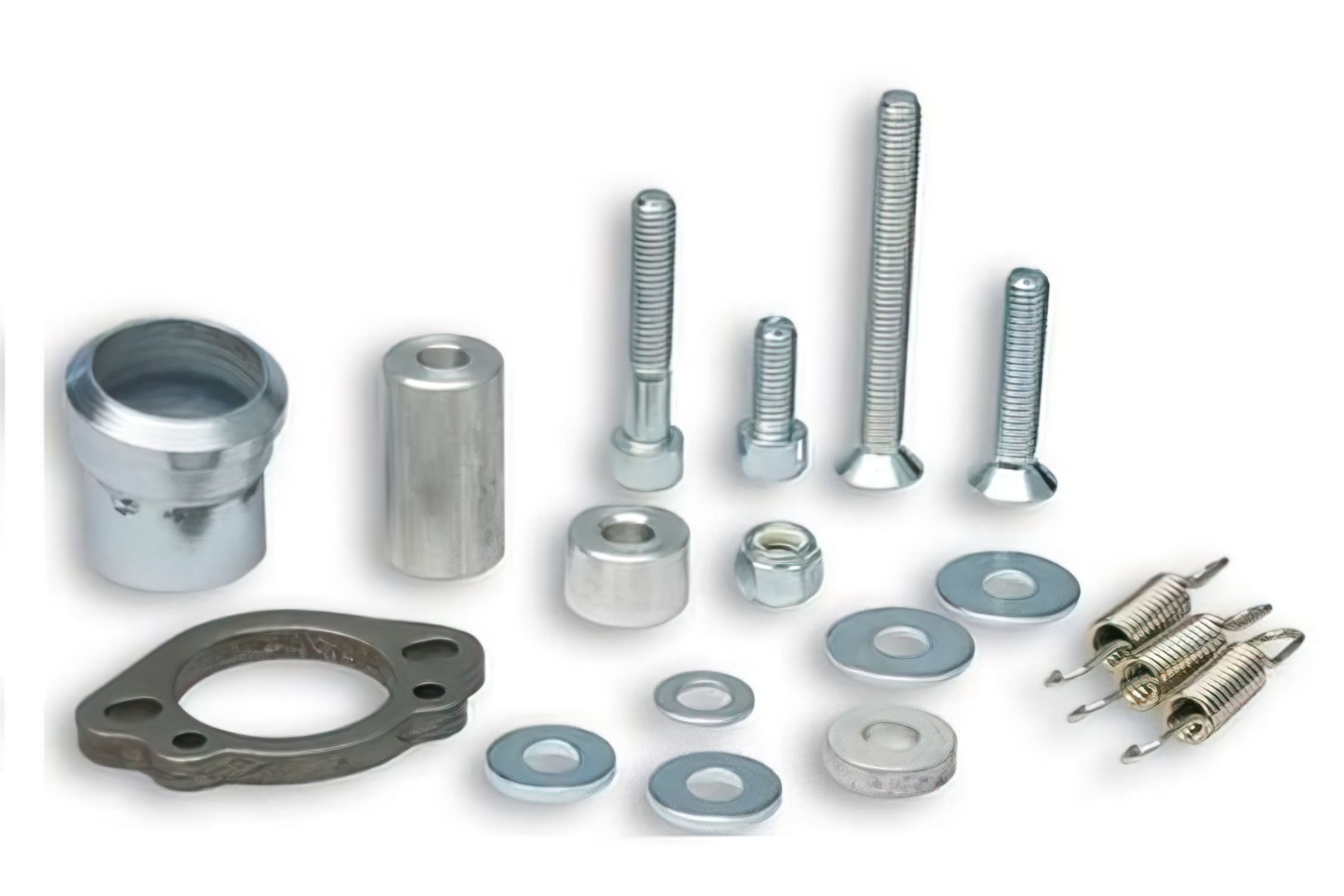 M209194B Complessivo raccordo e bulloneria per Marmitta Malossi MHR 50, Piaggio corto M329834