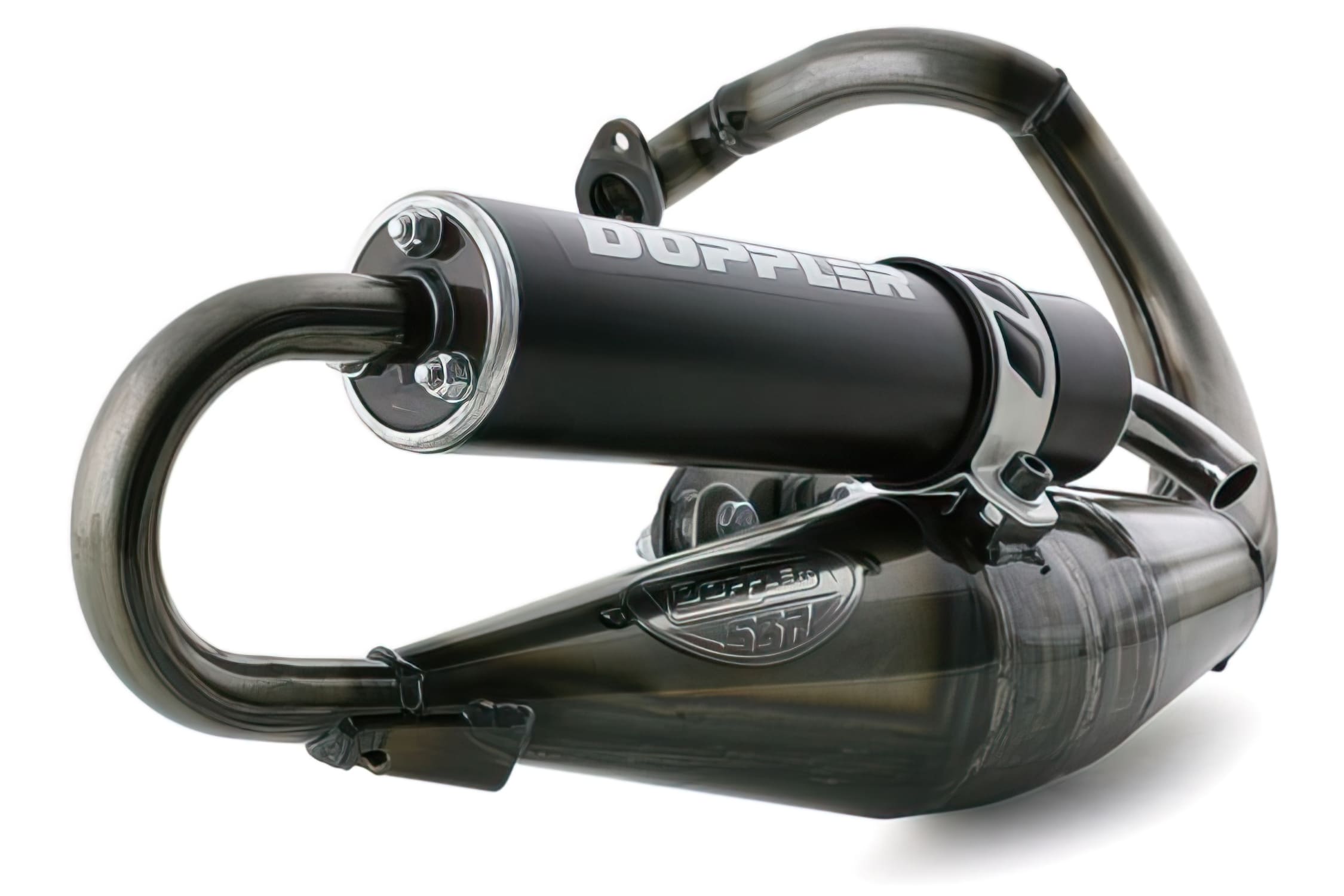 CGN475218 Marmitta Doppler S3R Evolution, nero, Peugeot Speedfight TKR