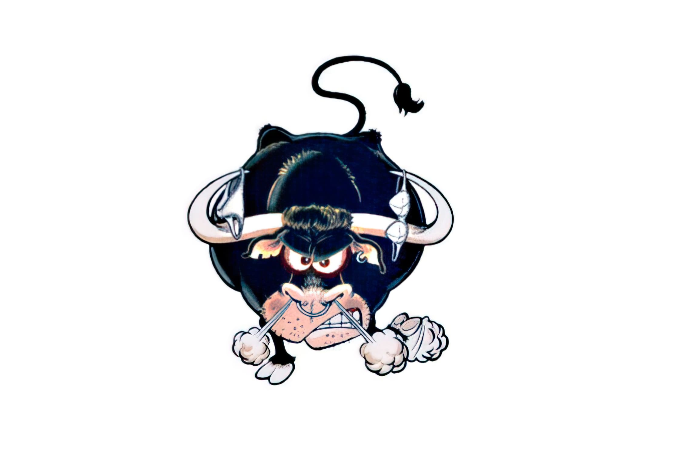 CGN458217 Adesivo 8x10 cm Crazy Bull