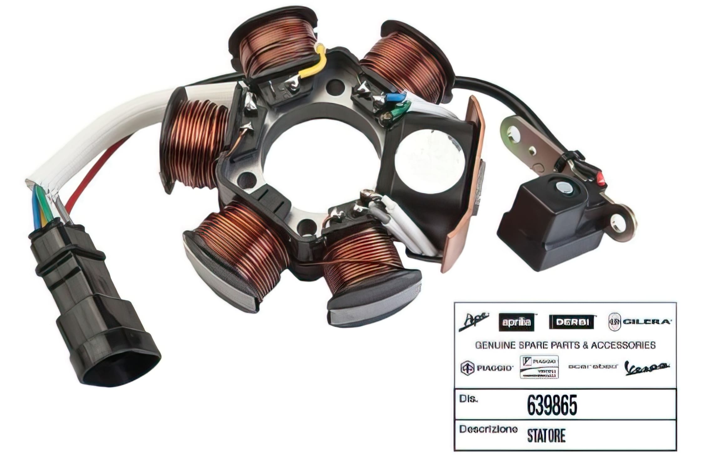 OE-PIA639865 Statore Accensione - ricambio originale Piaggio dopo 1999, COD: OE-PIA639865