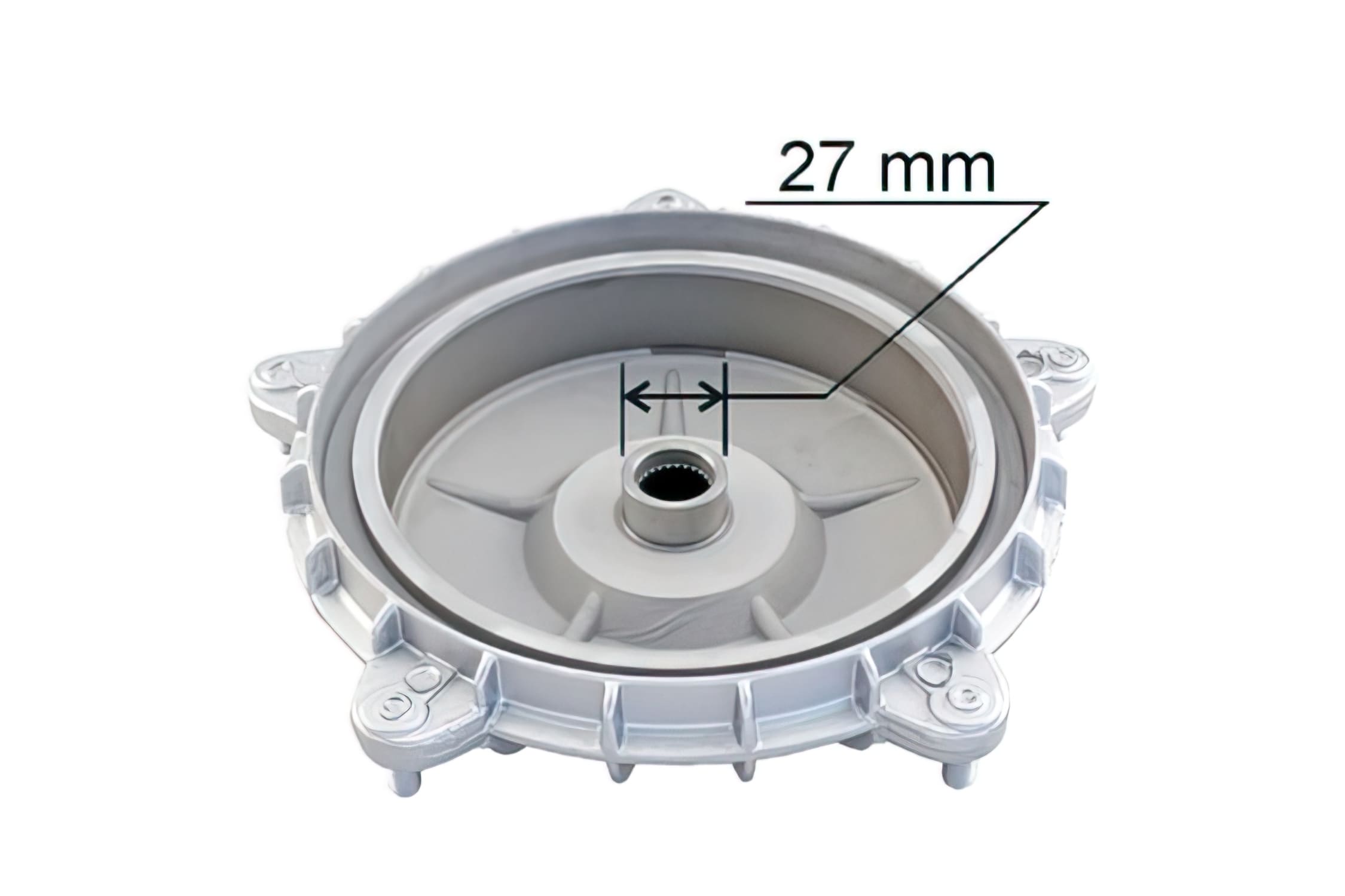 R225085040 Tamburo Freno posteriore RMS, 27mm, Vespa PX 125 - 200cc (VNX-VLX-VSX-VLA-VLB-VLB1T-VSE1T)