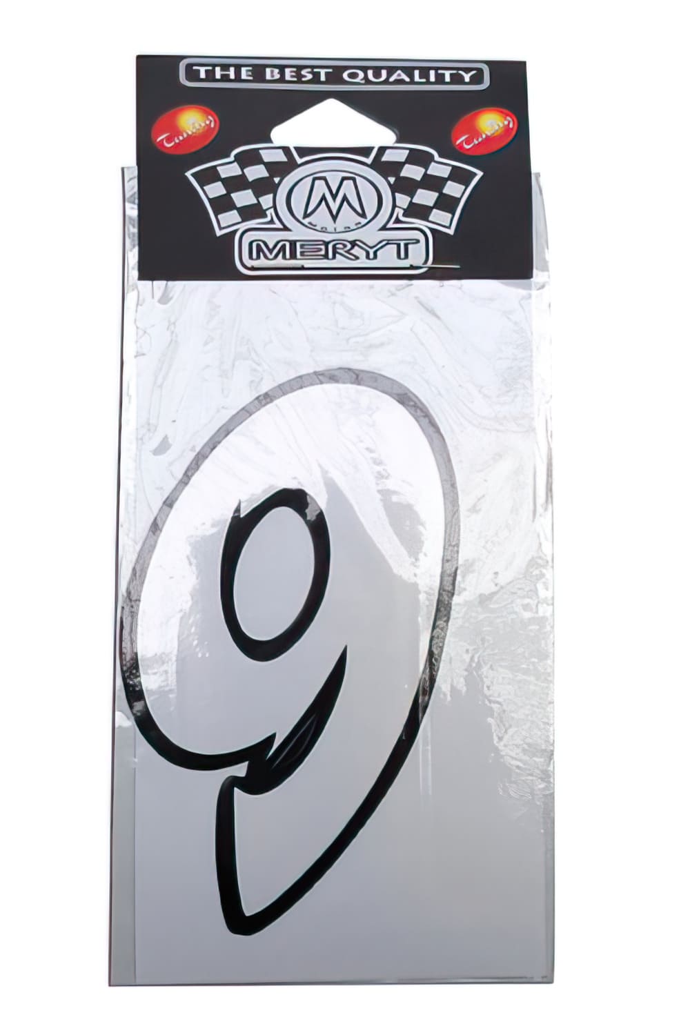 STICK-1310 Adesivo Nummero “9” bianco (h. 9 cm)
