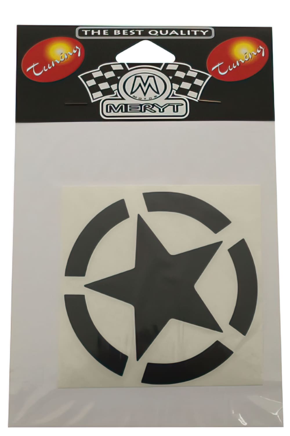 STICK-18522 Adesivo Meryt Stella nero (10 cm)